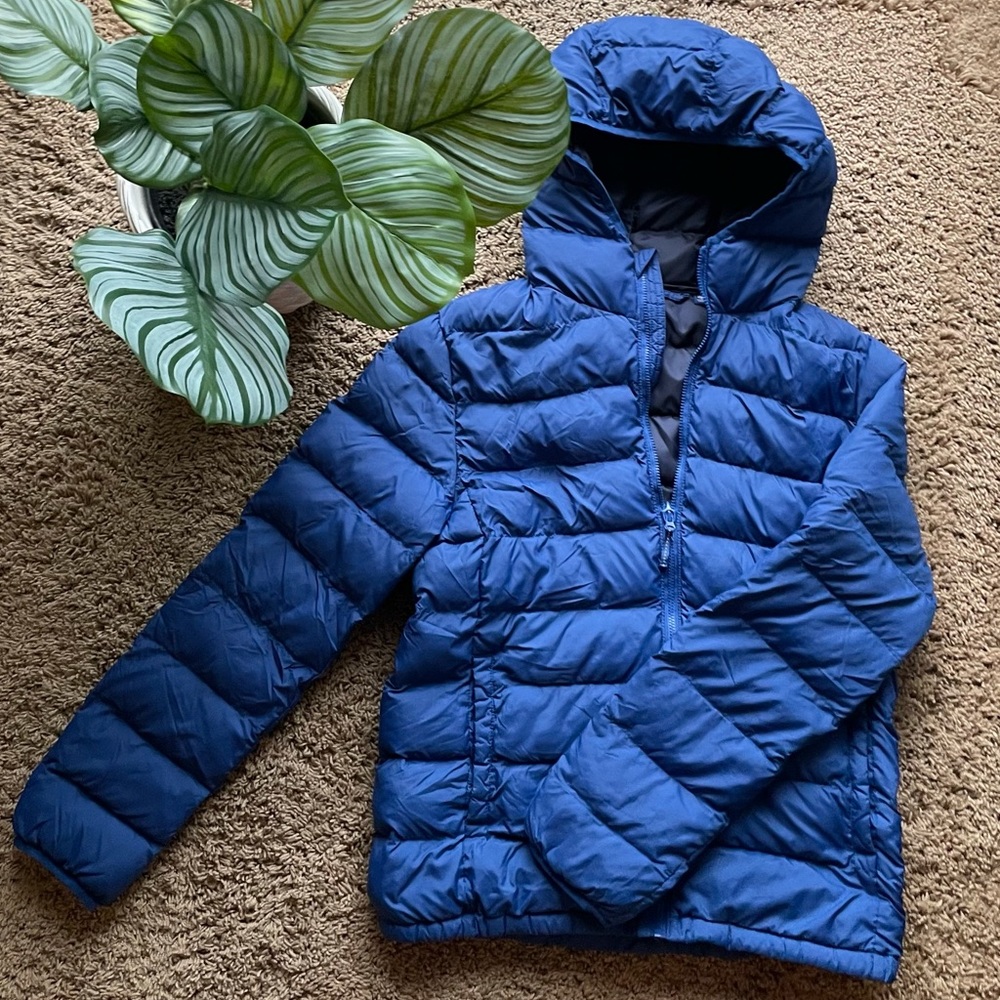 Uniqlo Kids Blue Puffer Jacket Size 12